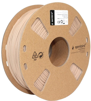 Filament do wkładu Gembird PLA 1.75 mm Drewniany naturalny (3DP-PLA-WD-01-NAT)