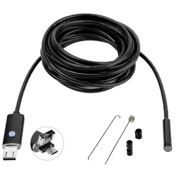 Бороскоп ендоскоп MicroUSB камера 640x480 5.5мм кабель 10м Android Windows (113856)