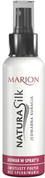 Бальзам для волосся Marion Hydro Silk Шовкова процедура для волосся сяючий блиск 130 мл (5902853007586)
