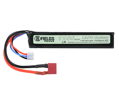 Акумулятор Li-Po 1100mAh 7,4V 15/30C - Deans [8FIELDS] (для страйкбола)