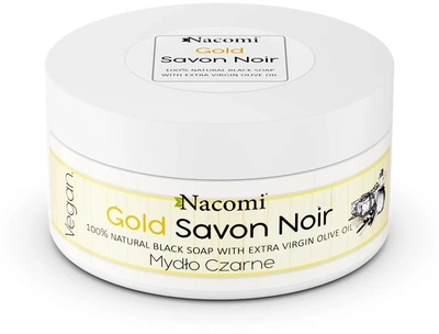 Чорне мило Nacomi Gold Savon Noir з оливковою олією 125 г (5902539710960)