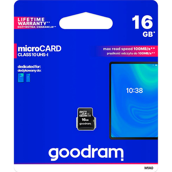GOODRAM 16GB MicroSDHC UHS-I Class 10