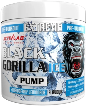 Odżywka przedtreningowa ActivLab Black Gorilla Ice Pump Preworkout 300 g Truskawka-lemoniada (5907368803173)