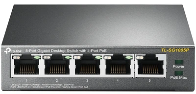 Коммутатор TP-LINK TL-SG1005P 5*1Гбит/с / PoE