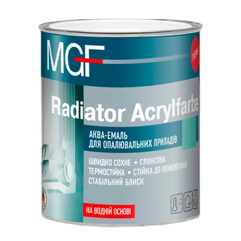 Емаль акрилова для опалювальних приладів MGF Radiator Acrylfarbe 0,75 л