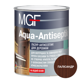 Лазур-антисептик для деревини MGF Aqua-Antiseptik палісандр 0,75 л