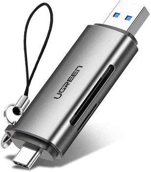 Кард-рідер UGREEN CM185 USB Type C USB 3.0 OTG адаптер (50706)