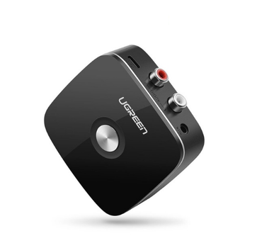 Bluetooth-адаптер Беспроводной Ugreen приемник звука Bluetooth 5.0 3.5 mm AUX и 2RCA с поддержкой aptX (40759) черный