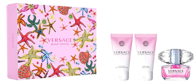 Набір для жінок Versace Bright Crystal Туалетна вода 50 мл + Лосьйон для тіла 50 мл + Гель для душу 50 мл (8011003879090)