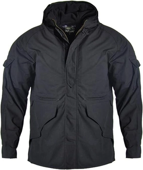 Мужская военная зимняя тактическая ветрозащитная куртка на флисе G8 HAN WILD - Black Размер M
