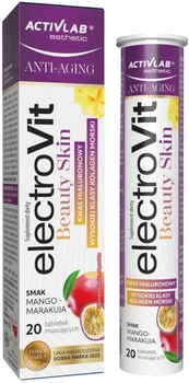 Elektrolity ActivLab ElectroVit Beauty Skin 20 tabletek Mango-marakuja (5903260905229)