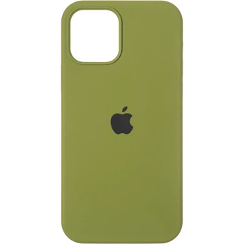 Чохол силіконовий Full Silicone Case for iPhone 12 / 12 Pro Army Green (з закритим низом)