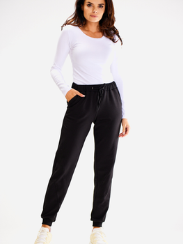 Спортивні штани жіночі Awama A608 L Чорні (5902360583559)