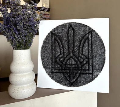 Набор для создания картины нитками по фото String Art 35х35см