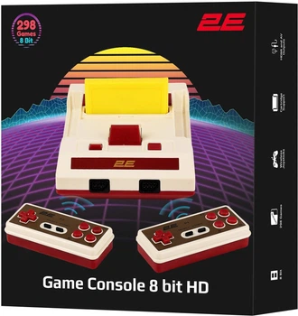 Игровая консоль 2Е 8bit с беспроводными геймпадами, HDMI, 298 игр