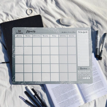 Магнітний планер на місяць A3 ENG, Сірий/Grey Your Magnets