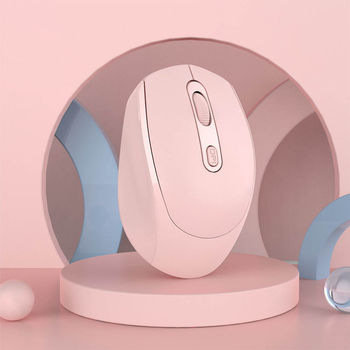 Аккумуляторна безпровідна мишка M I07 Pink Рожева