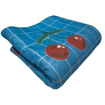 Електропростирадло з сумкою UKC electric blanket 150*120 Вишня 80 Вт Синій 3 режими роботи