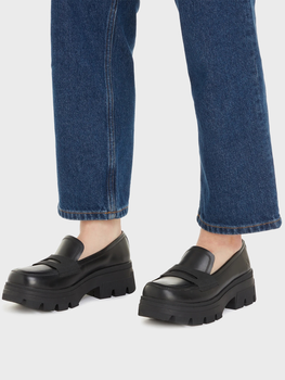 Loafersy damskie Calvin Klein Jeans YW0YW01120 0GT 40 (9US) Czarne (8720108623674)