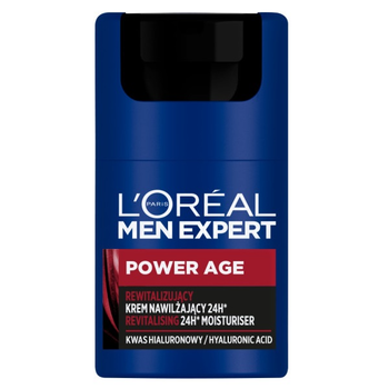 Krem nawilżający L'Oreal Paris Men Expert Power Age 24h rewitalizujący 50 ml (3600524073848)