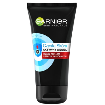 Maska peel-off Garnier Pure Skin Active Aktywny Węgiel przeciw zaskórnikom 50 ml (3600542168717)