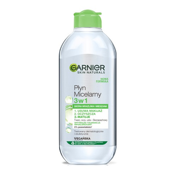 Міцелярна вода Garnier Skin Naturals 3 в 1 для нормальної та комбінованої шкіри 400 мл (3600541595156)