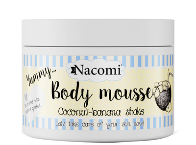 Мус для тіла Nacomi Body Mousse Кокосово-банановий коктейль 180 мл (5902539703030)