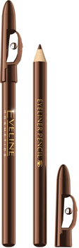 Олівець для очей Eveline Eyeliner Pencil короткий Brown (5901761941777)