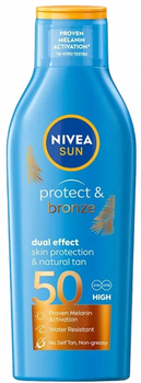 Balsam do opalania Nivea Sun Protect & Bronze aktywujący naturalną opaleniznę SPF 50 200 ml (5900017083452)