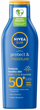 Бальзам для засмаги Nivea Sun Protect & Moisture зволожувальний SPF 50+ 200 мл (5900017067872)