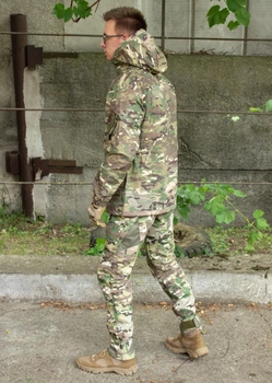 Чоловічий тактичний костюм Aggressor мультикам куртка та штани камуфляжні розмір L