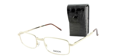 Оправа для окулярів жіноча, чоловіча металева Dacchi 31197 1C3 складана у футлярі