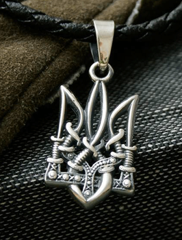 Срібний кулон тризуб “Шаблі”, малий (АРТ. №112) Dadiverin Jewelry