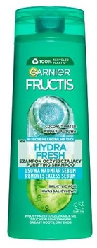 Шампунь Garnier Fructis Hydra Fresh очищувальний для жирного волосся з сухими кінчиками 400 мл (3600541970519)