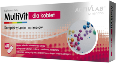 Вітаміни для жінок ActivLab Multivit Dla Kobiet 60 капсул (5903260902556)