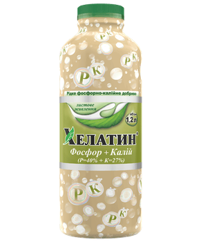Минеральное удобрение Хелатин Фосфор + Калий (P-40%+K-27%) 1,2л