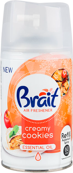 Змінний балон для автоматичного ароматизатора повітря Brait Creamy cookies 250 мл (5908241795318)