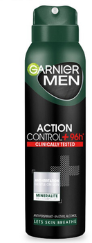 Antyperspirant Garnier Men Action Control+ Clinically Tested spray 150 ml (3600542475051)