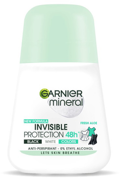 Antyperspirant Garnier Mineral Invisible Protection Fresh Aloe w kulce 50 ml (3600542475167)