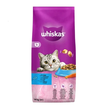Сухой корм Whiskas для взрослых котов с тунцом 14кг