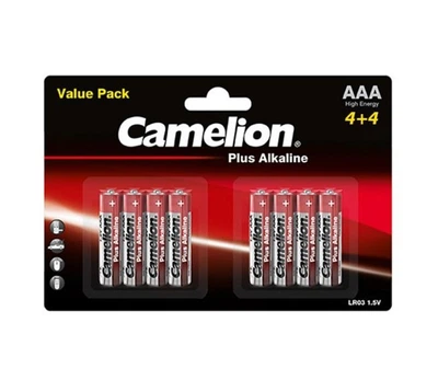 Батарейка CAMELION Plus ALKALINE AAA/LR03 BP8 (4+4) 8шт C-11044803