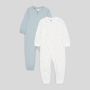 Пижама (2шт) H&M 62см белый, зеленый 1509711235