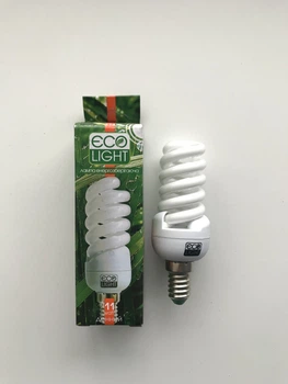 Енергозберігаюча лампа ECO LIGHT 11W 11Вт E14 4000К біле нейтральне денне світло art.00131