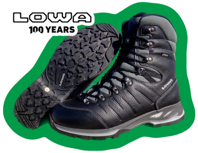 Зимові тактичні черевики Lowa Yukon Ice II GTX Black (чорний) UK 10/EU 44.5