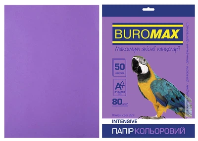 Папір кольоровий INTENSIVE, фіолет,, 50 арк., А4, 80 г/м² (BM.2721350-07)