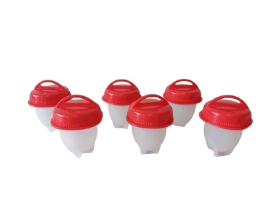 Формы для варки яиц без скорлупы EGG Boiler в наборе 6 штук d 6 cm h 7 cm 19711