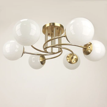 Люстра с шарами на 6 плафонов Sneha (9963808067/6A matte gold)