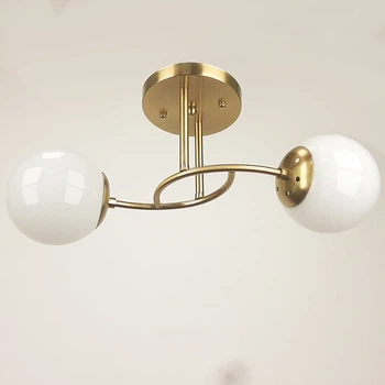 Люстра с шарами на 2 плафона Sneha (9963778067/2A matte gold)