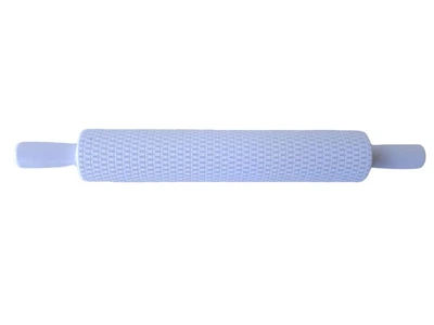 Скалка кондитерская текстурная с узором пластиковая для мастики L 36 / 25 cm D 5 cm 14071