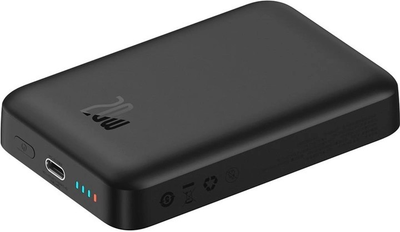 Повербанк з MagSafe Baseus Magnetic Mini Fast Charge Power Bank 10000mAh 20W Type-C PD3.0 чорний (PPCX070001)